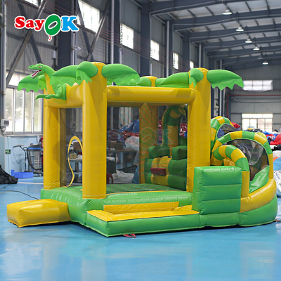 Sayok Commerciële Kleine Opblaasbare Springkasteel Dinosaurus Opblaasbare Bouncer Combo voor Kinderen