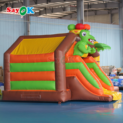 Sayok Kleine Opblaasbare Bouncer Combo Dinosaur Opblaasbare Springkasteel Glijbaan voor Kinderen