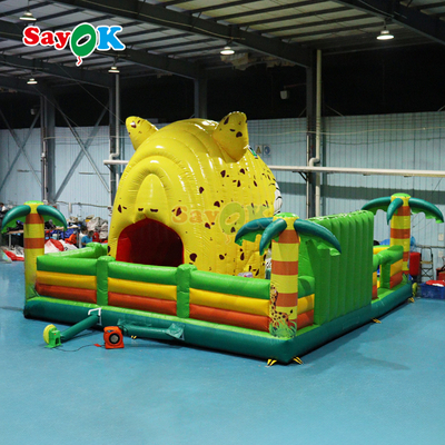 Sayok Tijger Jungle Thema Springkasteel Opblaasbaar Reuzenspringkasteel voor Kinderen