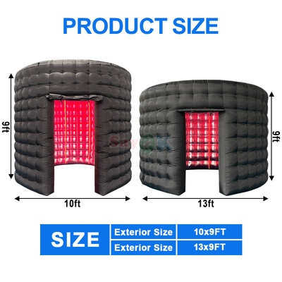 360 opblaasbare fotobooth voor evenementen commerciële huur aanpasbaar