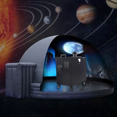 360 graden volkoepel draagbare planetariumprojector met 5500LM helderheid en 4 wielen mobiliteit