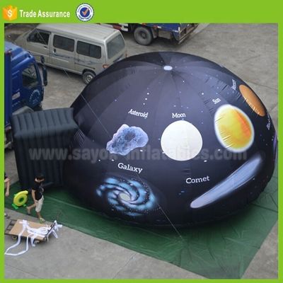 Sayok Customizable Size 4m-10m Diameter Inflatable Planetarium Dome with Free 3D Design and 100% Blackout Professional Grey Projection Fabric