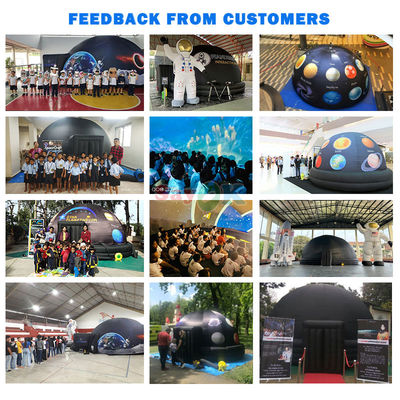 Sayok 5m Diameter Inflatable Planetarium Dome with Free 3D Design and 1 Year Warranty Portable Projection Tent