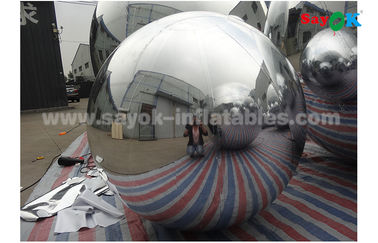 Gouden spiegelbal lichtgewicht zilver Dia 2m opblaasbare ballon voor reclame gemakkelijk te dragen
