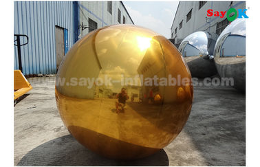 1m gouden opblaasbare de spiegelbal van pvc voor de binnenpartij van het decoratiehuwelijk