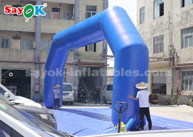 De opblaasbare Meter Opblaasbare Boog van Brug Blauw pvc 9,14 X 3,65 voor Gebeurtenis Reclame Gemakkelijk schoon te maken