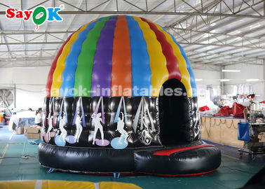 Ga buiten Lucht tent Brandbestendige Commerciële opblaasbare Lucht tent Disco Dome Bouncy Jumper House