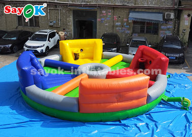 Reuze Opblaasbare Spelen 8*8m Chow Down Inflatable Hungry Hippos-Spel voor Jonge geitjes en Volwassenen het Spelen
