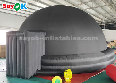 De zwarte 6m Opblaasbare Tent van de Planetariumkoepel voor het Onderwijsmateriaal van de Jonge geitjesschool