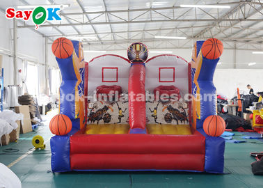 Opblaasbaar basketbalspel PVC zeildoek basketbal hoepel Schiet opblaasbaar spel voor speelcentrum