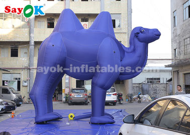 Opblaasbare dierballonnen Donkerblauw Opblaasbare tekenfilmfiguren voor buitenreclame / Reus Opblaasbare kameel
