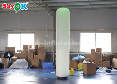 190T nylon Doek Opblaasbare Pijler met LEIDENE Verlichting voor Festivaldecoratie