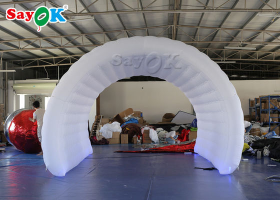 Dome opblaasbare tent Wit Oxford doek opblaasbare kanaaltent 6*3*3mH Voor sportwedstrijden