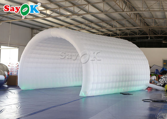 Dome opblaasbare tent Wit Oxford doek opblaasbare kanaaltent 6*3*3mH Voor sportwedstrijden