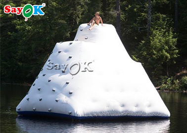 Water trampoline speelgoed Wit opblaasbaar klimmuur opblaasbaar water ijs berg maat