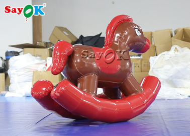 Jonge geitje Opblaasbare Pony Rocking Horse van Sayok het Rode pvc