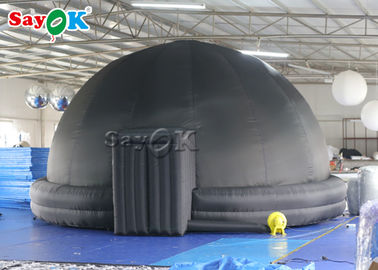 360 Koepelprojectie 5/6m Draagbare Zwarte Opblaasbare Planetariumtent