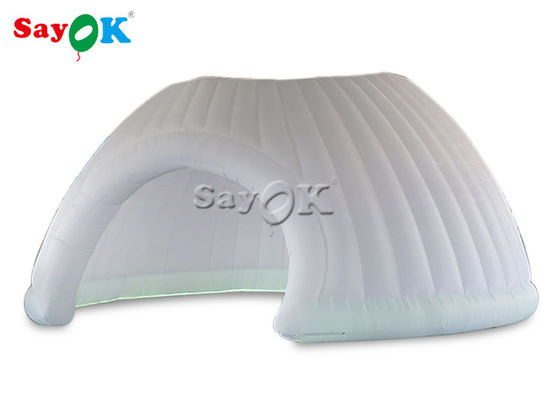 Custom opblaasbare tent zakelijke evenementen afgewerkt 6m LED opblaasbare koepel tenten