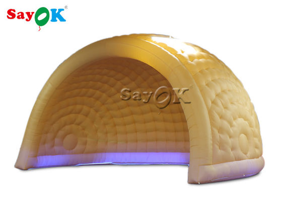 Dome opblaasbare tent ROHS pretparken 6m LED opblaasbare luchtkuppel tent