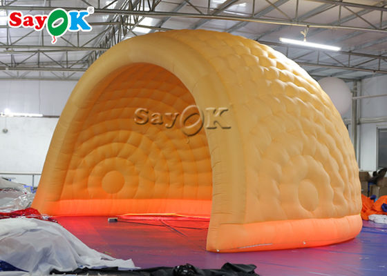 Dome opblaasbare tent ROHS pretparken 6m LED opblaasbare luchtkuppel tent