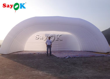 De opblaasbare Tent van het de Koepel Opblaasbare Stadium van de Gazontent 12x6x5mH Witte voor Partijgebeurtenis