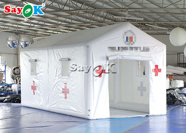 Witte Tijdelijke de Noodsituatie Opblaasbare Medische Tent van 6x3x3mH