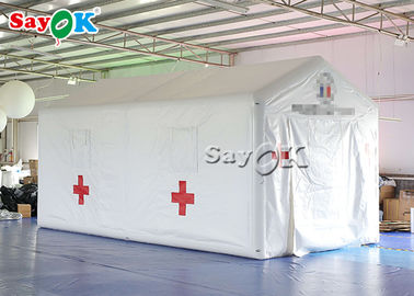 Witte Tijdelijke de Noodsituatie Opblaasbare Medische Tent van 6x3x3mH