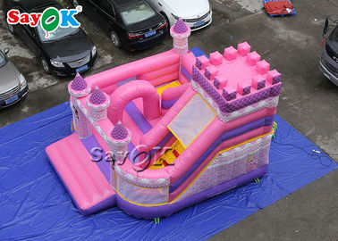 Kasteel 5x5.5x4.2m van Pink Inflatable Boucing van de jong geitje Waterdicht Prinses
