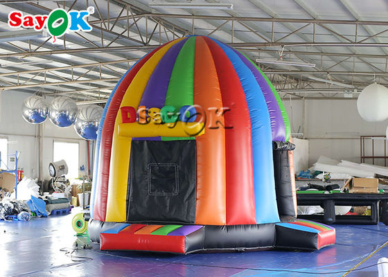 Opblaasbare tentkoepel 5x4x3.8mH Opblaasbare disco koepel Bouncy Castle met magische lichten