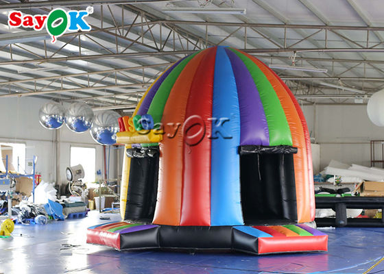 Opblaasbare tentkoepel 5x4x3.8mH Opblaasbare disco koepel Bouncy Castle met magische lichten