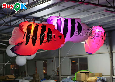 Winkelcomplex die Tropische Vissen 2m hangen Opblaasbare Verlichtingsdecoratie