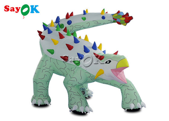 Opblaasbare kerstdinosaurus 1.8x1.2mH Opblaasbare Ankylosaurus Cartoon Model Voor Reclame