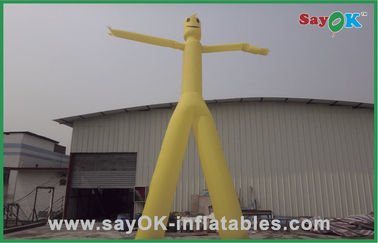 Opblaasbare Luchtmens die 5m de Gele Opblaasbare Dubbele Danser For Sale adverteren van /Air van de Benenhemel