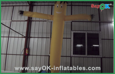 Opblaasbare Winddanser Yellow dat Mini Inflatable Air Dancer For met 750w-Ventilator adverteert