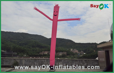Één Legged Ventilator 750w van Pink Mini Inflatable Air Dancer With van de Luchtdanser voor Reclame