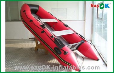 Opblaasbare de Boten Grappige Lichtgewicht Opblaasbare Boot van glasvezel Rode pvc