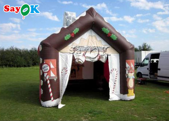 Opblaasbare woning tent op maat Outdoor kerst opblaasbare tent voor kind feest