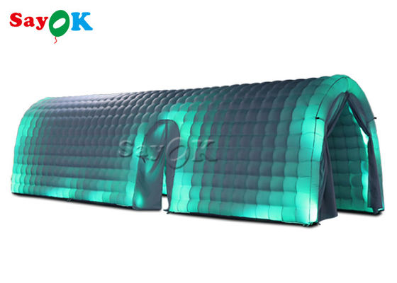 Opblaasbare tent op maat Oxford-doek Wit feest opblaasbare tunneltent met led