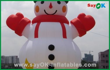 Decoratie van de Sneeuwman de Opblaasbare Kerstmis van de Kerstmiskerstman 5m Hoogte