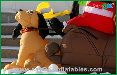 Promotie Opblaasbare Kerstmisdecoratie met een een Hond, Doek van Oxford of een pvc