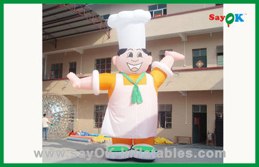 Custom Outdoor Moving Opblaasbare Chef Opblaasbare Cartoon Character Opblaasbare Reclame Man