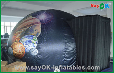 Zwarte Commerciële Opblaasbare de Koepeltent van het huis Mobiele Opblaasbare Planetarium