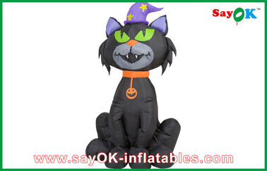 Zwarte Halloween-Gebeurtenis Opblaasbare Cat Halloween Inflatable Cat Decoration voor Pret
