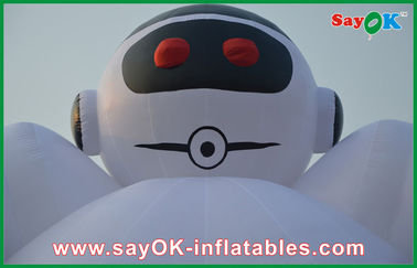 Grote opblaasbare personages Outdoor Wit 10 meter opblaasbare robot Opblaasbare cartoonfiguren voor reclame