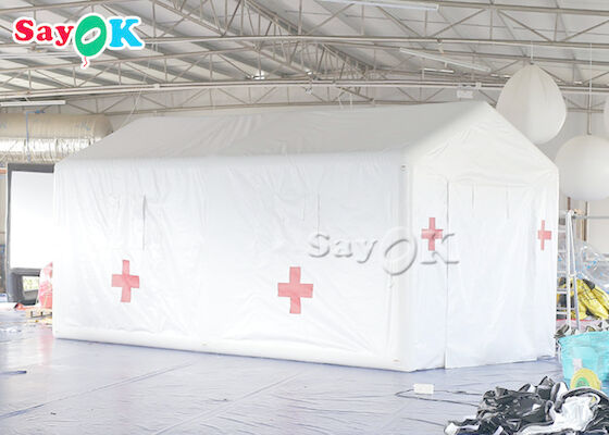 Opblaasbare het Ziekenhuistent van Pvc van de lucht Opblaasbare Tent 6x3x3mH Witte voor Isolatie