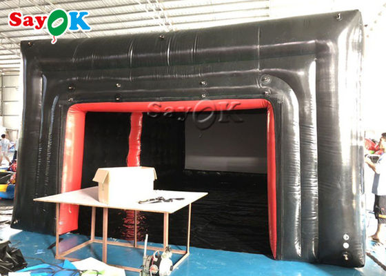 Opblaasbare kubus tent Custom Tarpaulin Theater opblaasbare lucht tent privé kubus voor activiteit