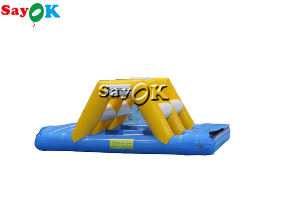 Watertrampoline Speelgoed 3x2x1mH Kleine opblaasbare waterspeelgoed Obstakelbaan Sport boogbrug