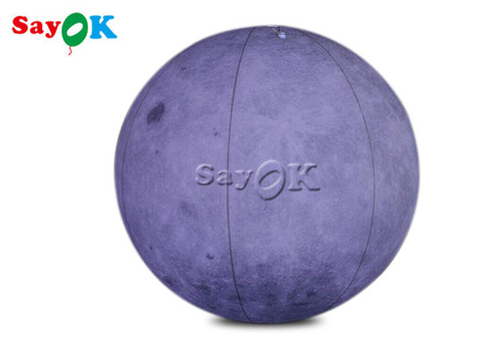 0.2mm pvc 6.6ft Reus Geleide Opblaasbare Maan Lichte Ballon voor de Ruimtedecoratie van het Themastadium