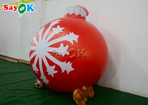 1.2m Rode Opblaasbare van het Festivalkerstmis van de Sneeuwvlokbal de Yarddecoratie