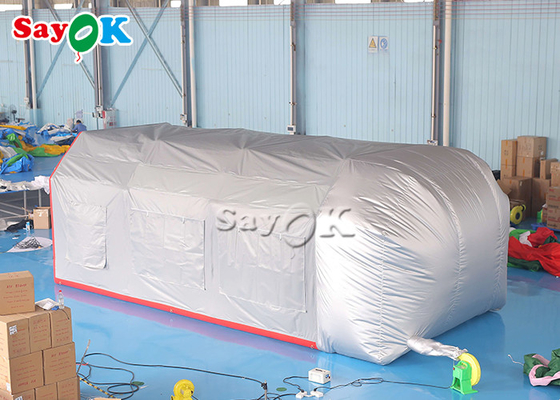 Buiten opblaasbare tent Grijs luchtdicht opblaasbare luchttent opblaasbare spray booth autoverf